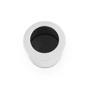 Click Here To Enlarge This Photo Of AW992PC - Alexander & Wilks Sliding Door Finger Edge Pull &lpar;Round&rpar;  - Polished Chrome