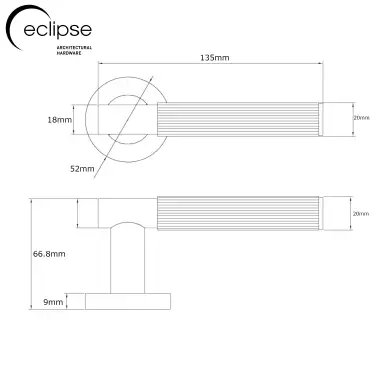 Click Here To Enlarge This Photo Of Eclipse 63246 Dark Bronze Linear Lever on Round Rose Set &lpar;Insignia Range&rpar;