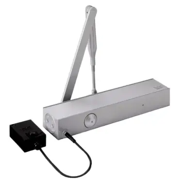 Click Here To Enlarge This Photo Of DORMA TS73EMFS EN&period;4 Free Swing Electro-Magnetic Overhead Door Closer c&sol;w Silver Square Cover
