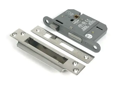 Click Here To Enlarge This Photo Of 51349 From the Anvil Polished Chrome 3" 5 Lever British Standard Sashlock