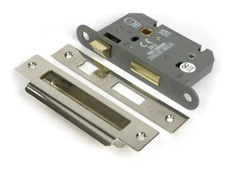 Click Here To Enlarge This Photo Of 51783 From the Anvil Polished Nickel 2&period;5" Heavy Duty Bathroom Mortice Lock