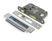 51784 From the Anvil Polished Chrome 2&period;5" Heavy Duty Bathroom Mortice Lock