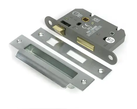 Click Here To Enlarge This Photo Of 51785 From the Anvil Satin Chrome 2&period;5" Heavy Duty Bathroom Mortice Lock