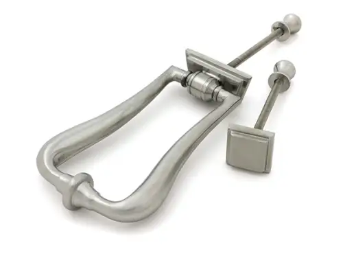 Click Here To Enlarge This Photo Of 46940 From the Anvil Satin Marine SS &lpar;316&rpar; Slimline Art Deco Door Knocker