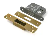 51407 From the Anvil Satin Brass 2&period;5" 5 Lever British Standard Deadlock