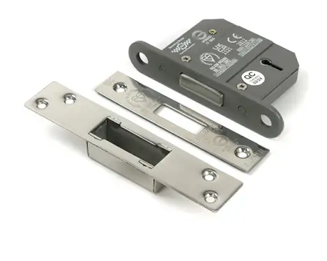 Click Here To Enlarge This Photo Of 51409 From the Anvil Polished Chrome 2&period;5" 5 Lever British Standard Deadlock