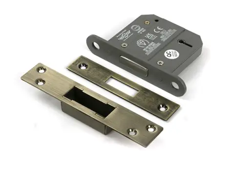 Click Here To Enlarge This Photo Of 51418 From the Anvil Aged Brass 3" 5 Lever British Standard Deadlock