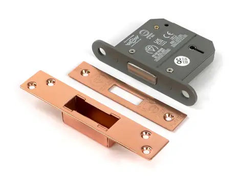 Click Here To Enlarge This Photo Of 51424 From the Anvil Polished Bronze 3" 5 Lever British Standard Deadlock