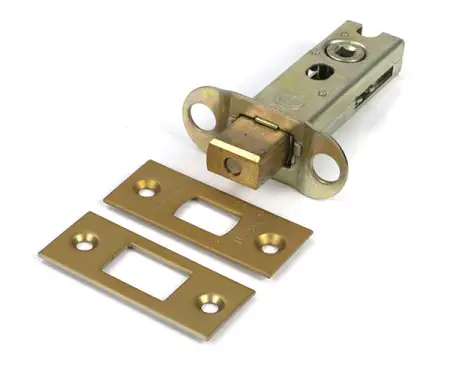 Click Here To Enlarge This Photo Of 51489 From the Anvil Satin Brass 3" Heavy Duty Tubular Deadbolt
