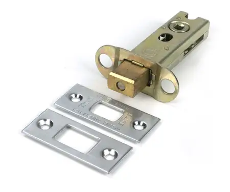 Click Here To Enlarge This Photo Of 51492 From the Anvil Satin Chrome 3" Heavy Duty Tubular Deadbolt