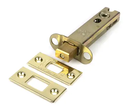 Click Here To Enlarge This Photo Of 51497 From the Anvil Polished Brass 4" Heavy Duty Tubular Deadbolt