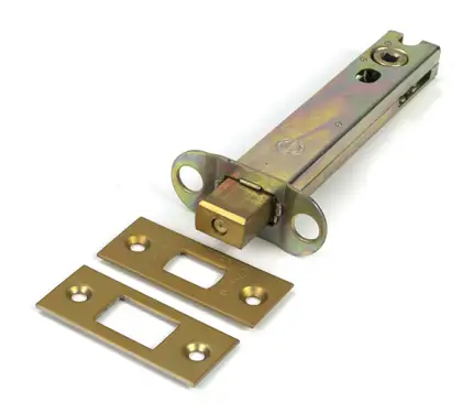 Click Here To Enlarge This Photo Of 51709 From the Anvil Satin Brass 5" Heavy Duty Tubular Deadbolt