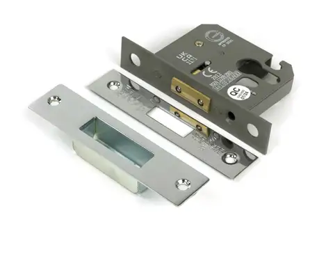 Click Here To Enlarge This Photo Of 51451 From the Anvil Polished Chrome 2&period;5" Euro Profile Deadlock