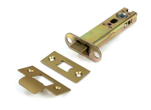 Click Here To Enlarge This Photo Of 51753 From the Anvil Satin Brass 4" Heavy Duty Tubular Mortice Latch