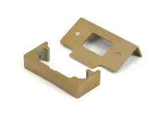 51826 From the Anvil Satin Brass &half;" Rebate Kit for Tubular Mortice Latch