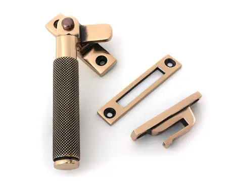 Click Here To Enlarge This Photo Of 52123 From the Anvil Polished Bronze Locking Brompton Fastener &ndash; LH