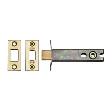 Click Here To Enlarge This Photo Of YKBDB4N-PB M&period;Marcus York Architectural Tubular Bathroom Deadbolt 4" Polished Brass Finish