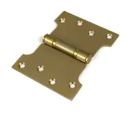 51819 From the Anvil Satin Brass 4" x 3" x 5" Parliament Hinge &lpar;pair&rpar; ss