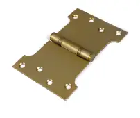 51820 From the Anvil Satin Brass 4" x 4" x 6" Parliament Hinge &lpar;pair&rpar; ss