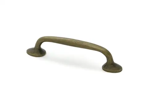 Click Here To Enlarge This Photo Of 51262 From the Anvil Burnished Brass Moore Cabinet Pull Handle - Small &lpar;96mm Fixing Centres&rpar;