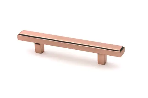 Click Here To Enlarge This Photo Of 51892 From the Anvil Polished Bronze Scully Cabinet Pull Handle - Small &lpar;96mm Fixing Centres&rpar;