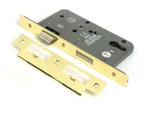 51800 From the Anvil Polished Brass Euro Din Sashlock - 60mm Backset&sol;72mm Centres