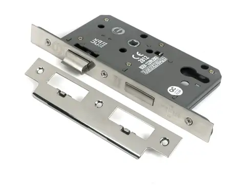 Click Here To Enlarge This Photo Of 51804 From the Anvil Polished Chrome Euro Din Sashlock - 60mm Backset&sol;72mm Centres