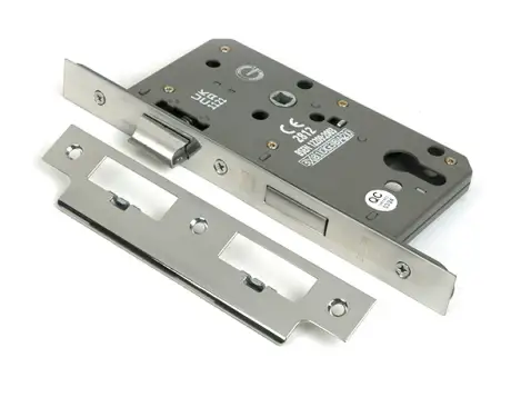 Click Here To Enlarge This Photo Of 51808 From the Anvil Polished Stainless Steel Euro Din Sashlock - 60mm Backset&sol;72mm Centres