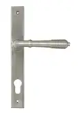 52083 From the Anvil Satin Marine SS &lpar;316&rpar; Reeded Slimline Lever Espag&period; Lock Set