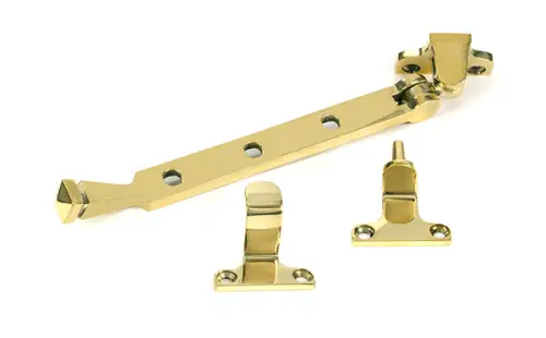 Click Here To Enlarge This Photo Of 52010 From the Anvil Polished Brass 8" Avon Casement Stay &lpar;Steel Window&rpar;