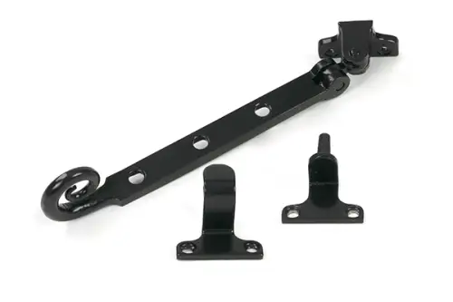 Click Here To Enlarge This Photo Of 52032 From the Anvil Black 8" Monkeytail Casement Stay &lpar;Steel Window&rpar;