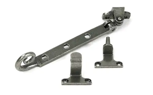 Click Here To Enlarge This Photo Of 52033 From the Anvil Pewter 8" Monkeytail Casement Stay &lpar;Steel Window&rpar;
