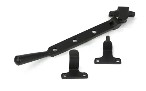 Click Here To Enlarge This Photo Of 52023 From the Anvil Aged Bronze 8" Newbury Casement Stay &lpar;Steel Window&rpar;