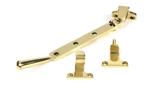 Click Here To Enlarge This Photo Of 52026 From the Anvil Polished Brass 8" Newbury Casement Stay &lpar;Steel Window&rpar;