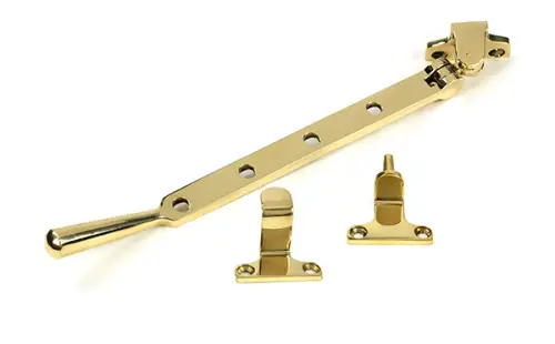 Click Here To Enlarge This Photo Of 52030 From the Anvil Polished Brass 10" Newbury Casement Stay &lpar;Steel Window&rpar;