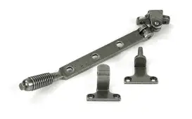 52017 From the Anvil Pewter 8" Reeded Casement Stay &lpar;Steel Window&rpar;