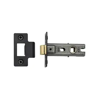 YKTL2N-BLK M&period;Marcus York Tubular Latch 2 &half;" Matt Black Finish