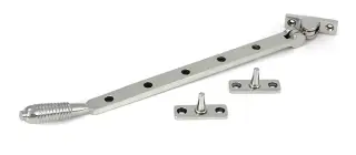 52078 From the Anvil Polished Marine SS &lpar;316&rpar; 12" Reeded Casement Stay