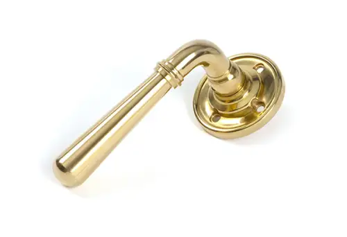 Click Here To Enlarge This Photo Of 47193 From the Anvil Polished Brass Newbury Lever on Rose Set