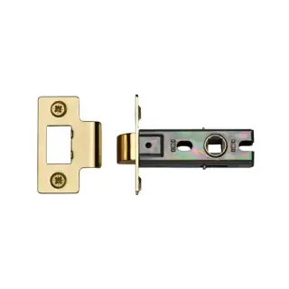 YKTL2N-PB M&period;Marcus York Tubular Latch 2 &half;" Polished Brass Finish