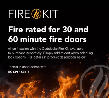 Click Here To Enlarge This Photo Of Codelocks PFKP DIN Fire Kit Pack to suit all Digital Lock Anti-Panic Mortice Locks