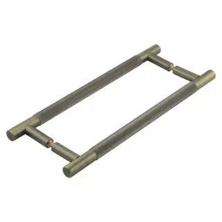 JV1803ABB2B Frelan Hardware Jedo 'Venice' Linear 300mm x 19mm Pull Handles - Antique Brass &lpar;Back to Back Pair&rpar;