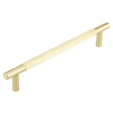 Click Here To Enlarge This Photo Of JV1803SB Frelan Hardware Jedo 'Venice' Linear 300mm x 19mm Pull Handle - Satin Brass &lpar;Bolt Through Fixing&rpar;