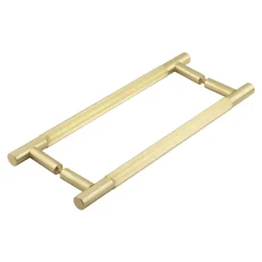 Click Here To Enlarge This Photo Of JV1803SBB2B Frelan Hardware Jedo 'Venice' Linear 300mm x 19mm Pull Handles - Satin Brass &lpar;Back to Back Pair&rpar;