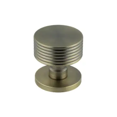 Click Here To Enlarge This Photo Of JV802AB Frelan Hardware Jedo 'Ribbon' Antique Brass Mortice Knob