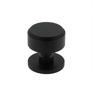 Click Here To Enlarge This Photo Of JV804MB Frelan Hardware Jedo 'Step' Black Mortice Knob