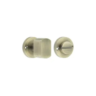 Click Here To Enlarge This Photo Of JV813AB Frelan Hardware Jedo Contemporary Antique Brass Turn & Release for Mortice Knobs
