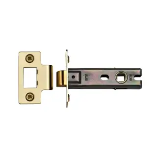 YKTL3N-PB M&period;Marcus York Tubular Latch 3" Polished Brass Finish