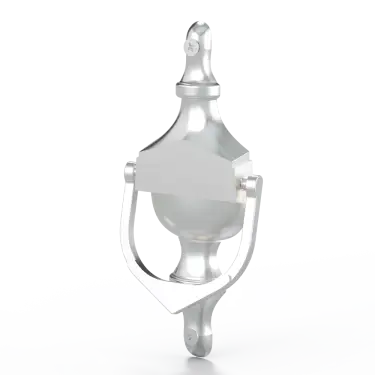 Click Here To Enlarge This Photo Of RH&period;DK&period;SNP - Rutland FRONTIER Collection Door Knocler Urn Style - Satin Nickel Plated