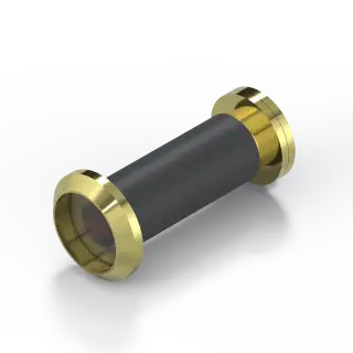 RH&period;DV&period;PB - Rutland FRONTIER Collection Fire Rated Door Viewer Wide Angle c&sol;w Intumescent Kit - Polished Brass